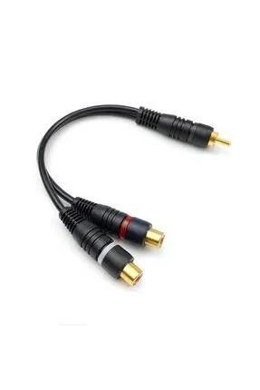 1 x Rca Erkek / 2 x Rca Dişi Y Kablo
