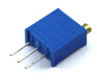 100K Mavi Çok Turlu 3 Ayak Küp Potans