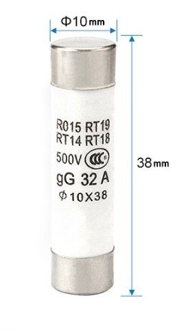 10A 500V 10x38mm Seramik Sigorta