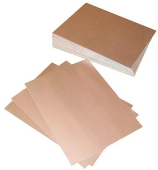 10x20cm Tek Taraflı Deliksiz Bakır Plaket