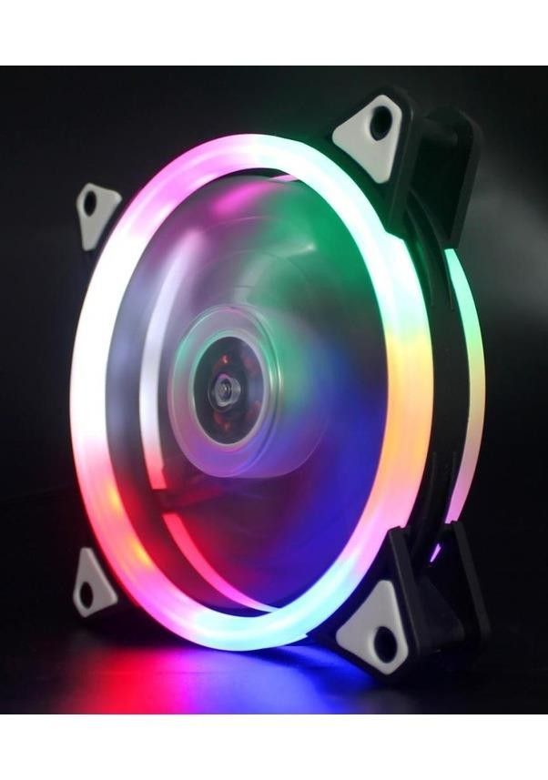 120x120x25mm 12V 3 Pin RGB Plastik Kasa Fanı