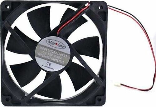 120x120x25mm 12V Dc 2 Pin Plastik Kasa Fanı