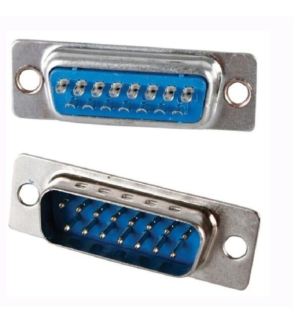 15 Pin 2 Sıra D-Sub Erkek Konnektör