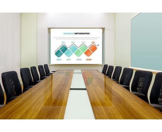 180x180cm 100" Storlu Projeksiyon Perdesi