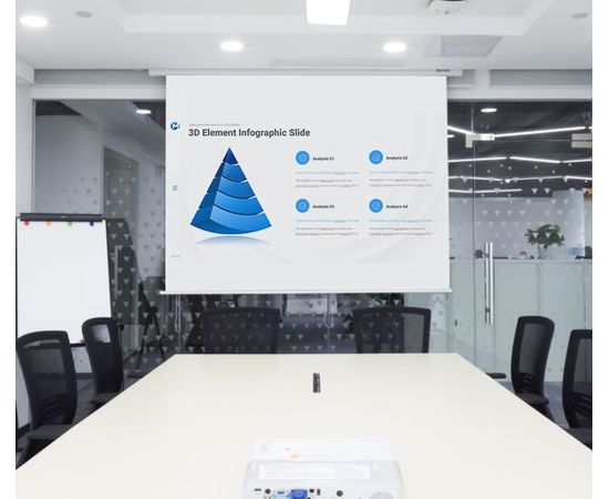 180x180cm 100" Storlu Projeksiyon Perdesi