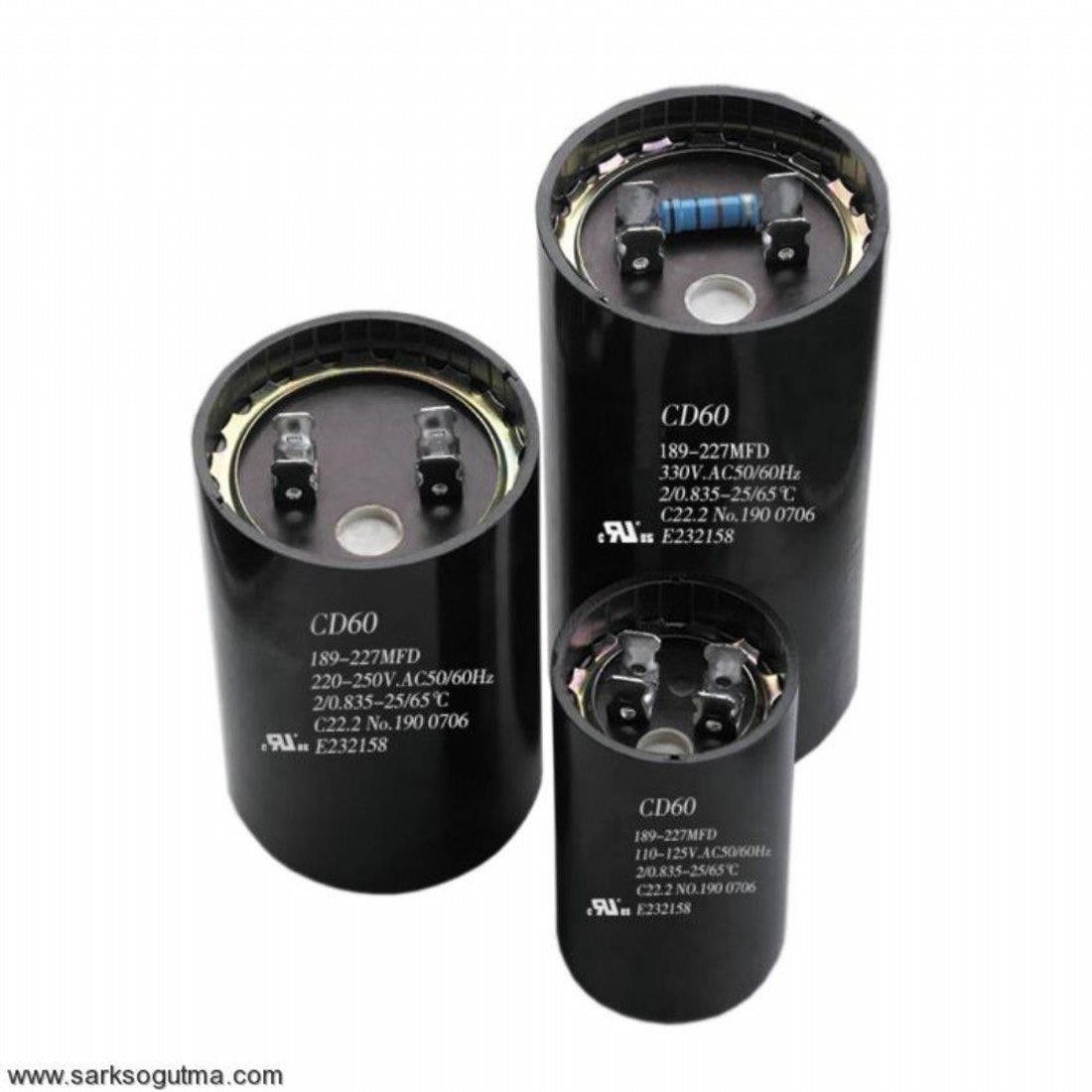 189-227 MF 250V AC Kutupsuz Kondansatör