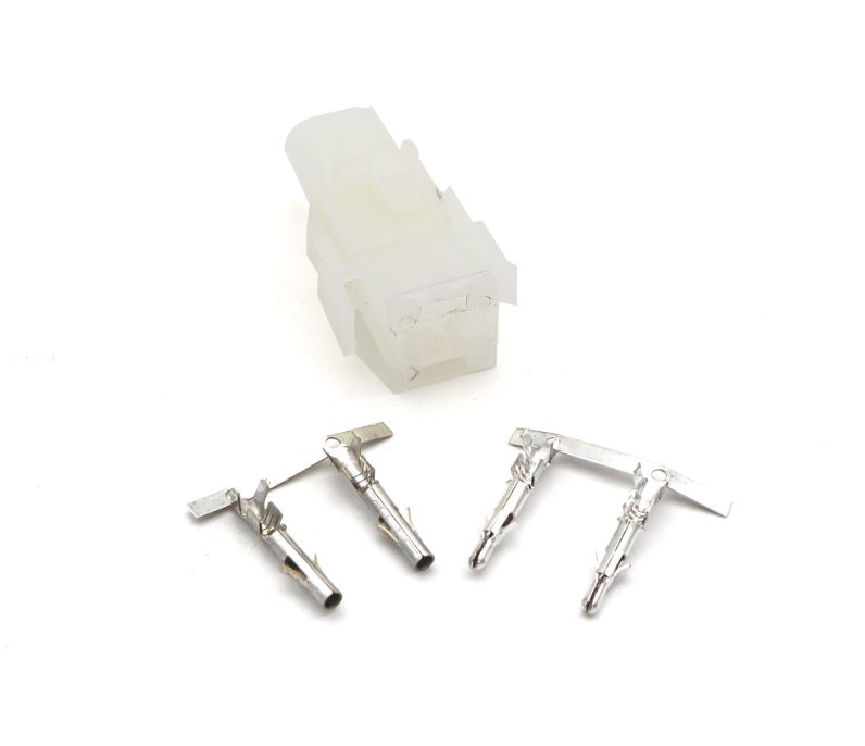 2 li Yuvarlak Plastik Erkek-Dişi Konnektör Takımı