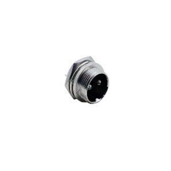 IC261M 12mm 2 Pin Mini Mayk Fiş Şase Monte Erkek