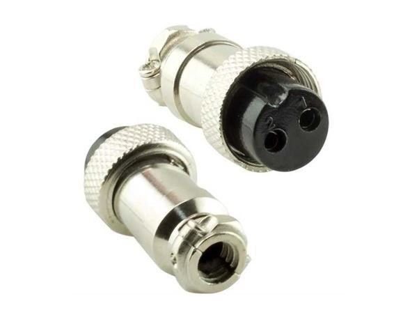 IC261M 12mm 2 Pin Mini Mayk Fiş Kablo Monte Dişi