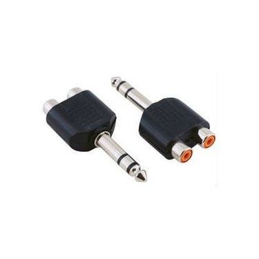 2 Rca Dişi 6.3mm Stereo Erkek Jak
