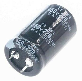 220 MF 450V Kondansatör (Elektrolitik)