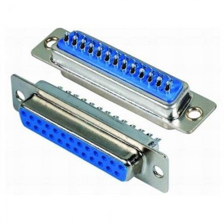 25 Pin 2 Sıra D-Sub Dişi Şase Konnektör