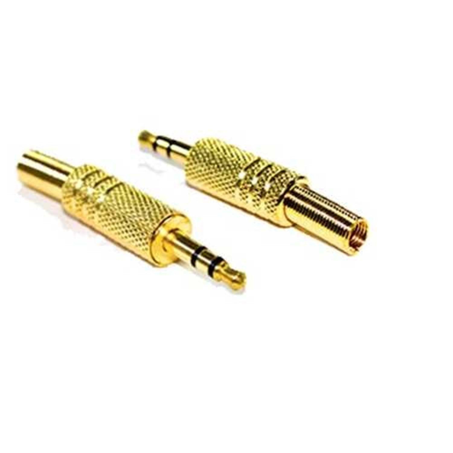 3.5mm Stereo Gold Erkek Jack
