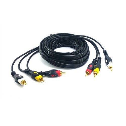 3 Rca Erkek / 3 Rca Erkek 5m Kablo