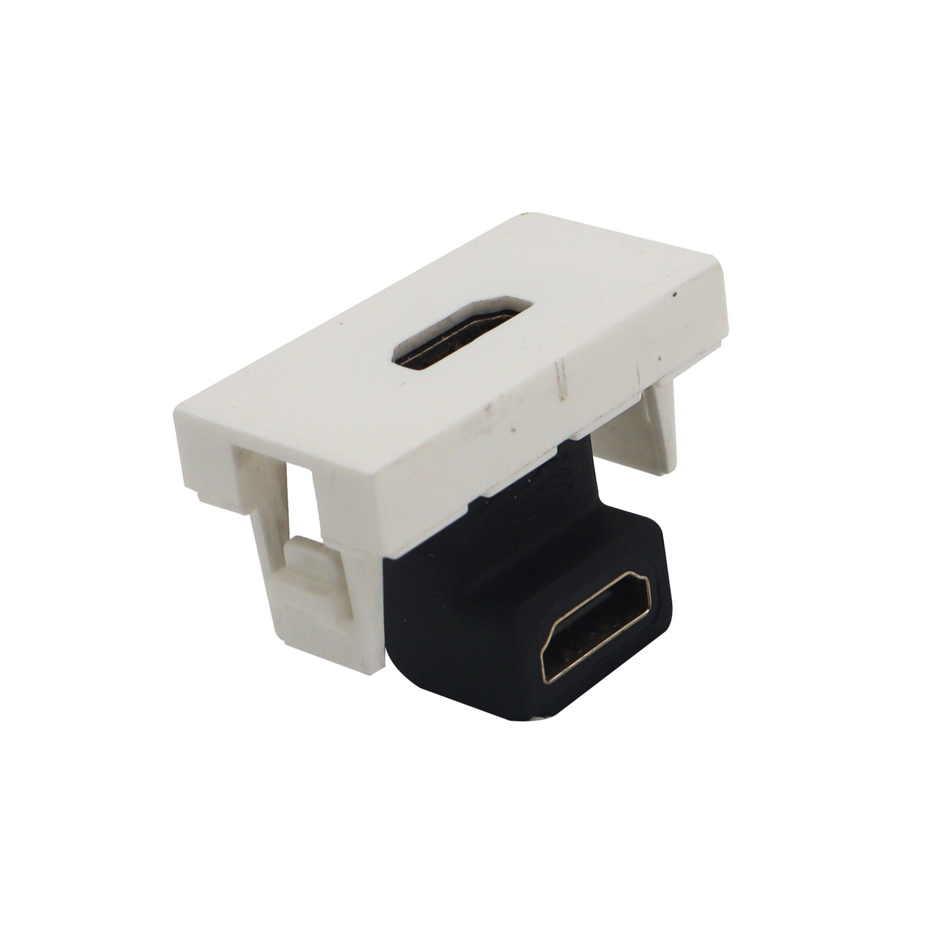 45x22.5mm Hdmi Dişi Giriş Çıkışlı 90 Derece Beyaz