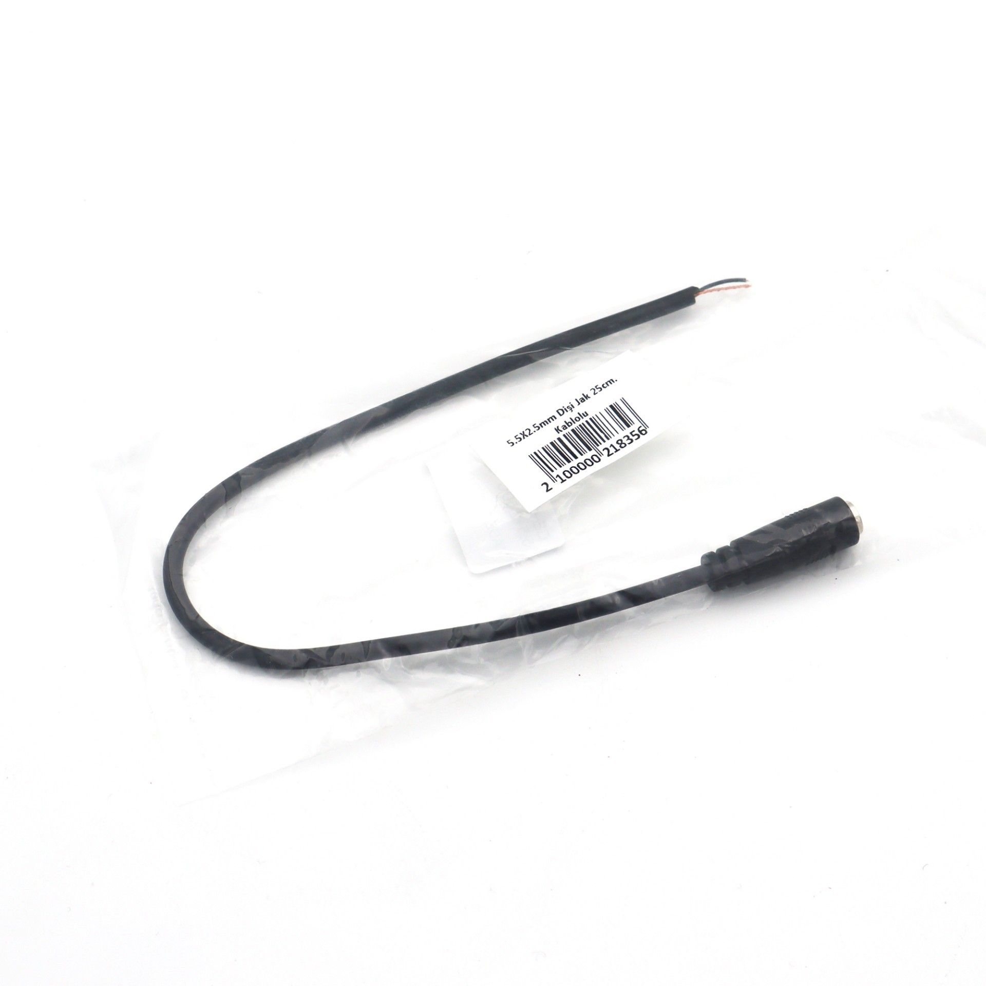 5.5X2.5mm Dişi Jak 25cm. Kablolu