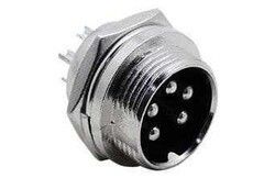 IC261M 12mm 5 Pin Mini Mayk Fiş Şase Monte Erkek