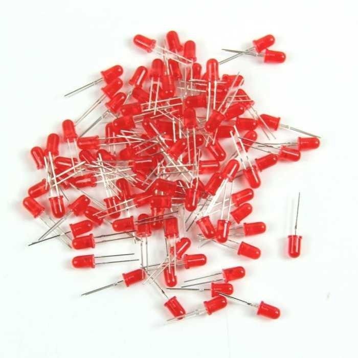 5mm Boyalı Led Kırmızı