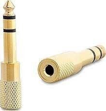 6.3mm Stereo Meta Gold  Erkek Fiş