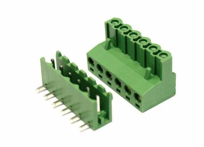 6 lı 90° Geçmeli Klemens Takım Lehim Bacak