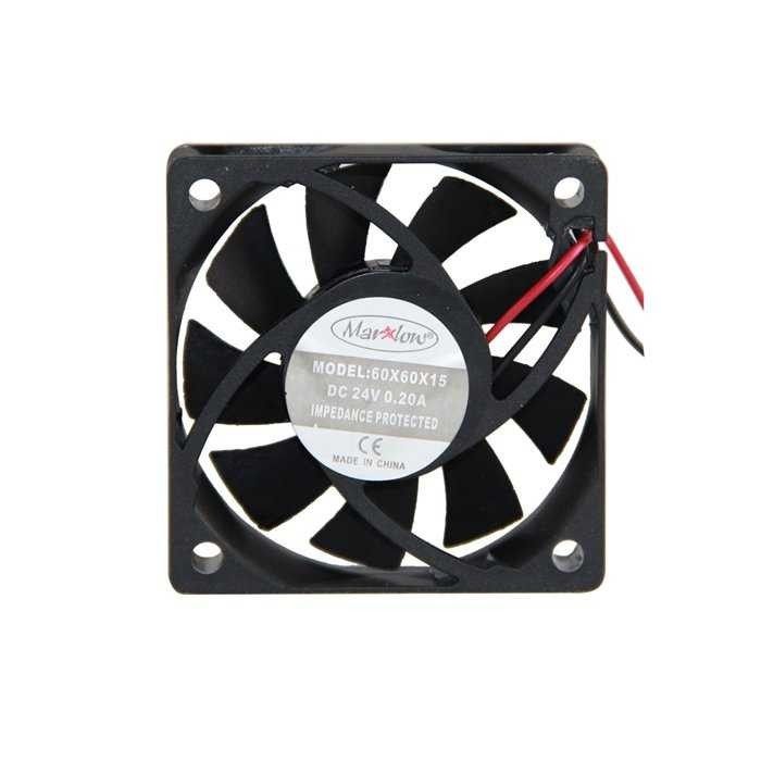 60x60x15mm 24V Dc 2 Pin Plastik Kasa Fanı