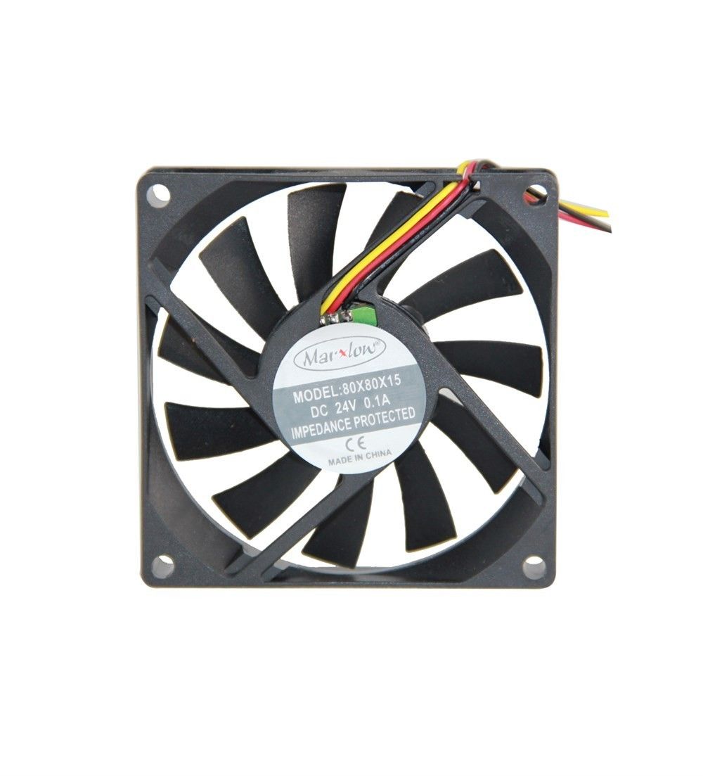 80x80x15mm 24V Dc 3 Pin Plastik Kasa Fanı