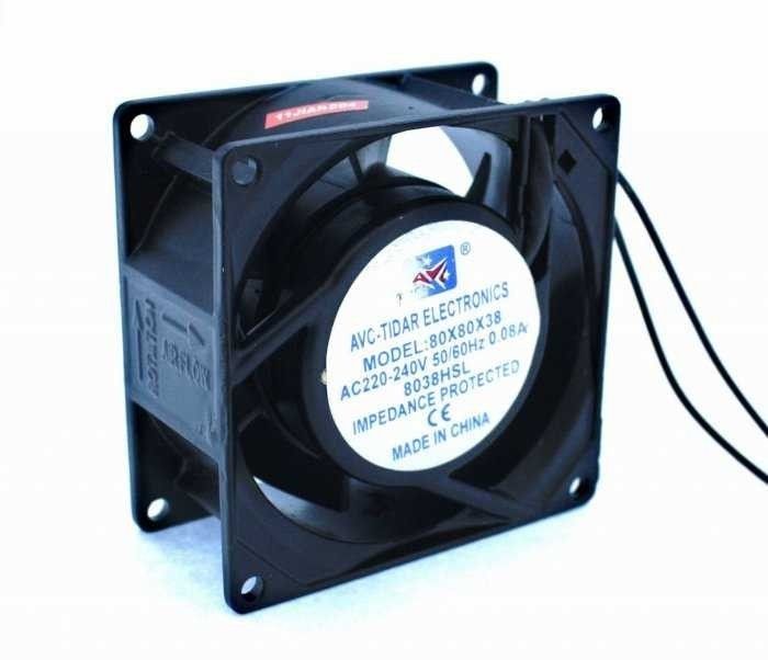 80x80x38mm Ac 220-240V Metal Kasa Fanı