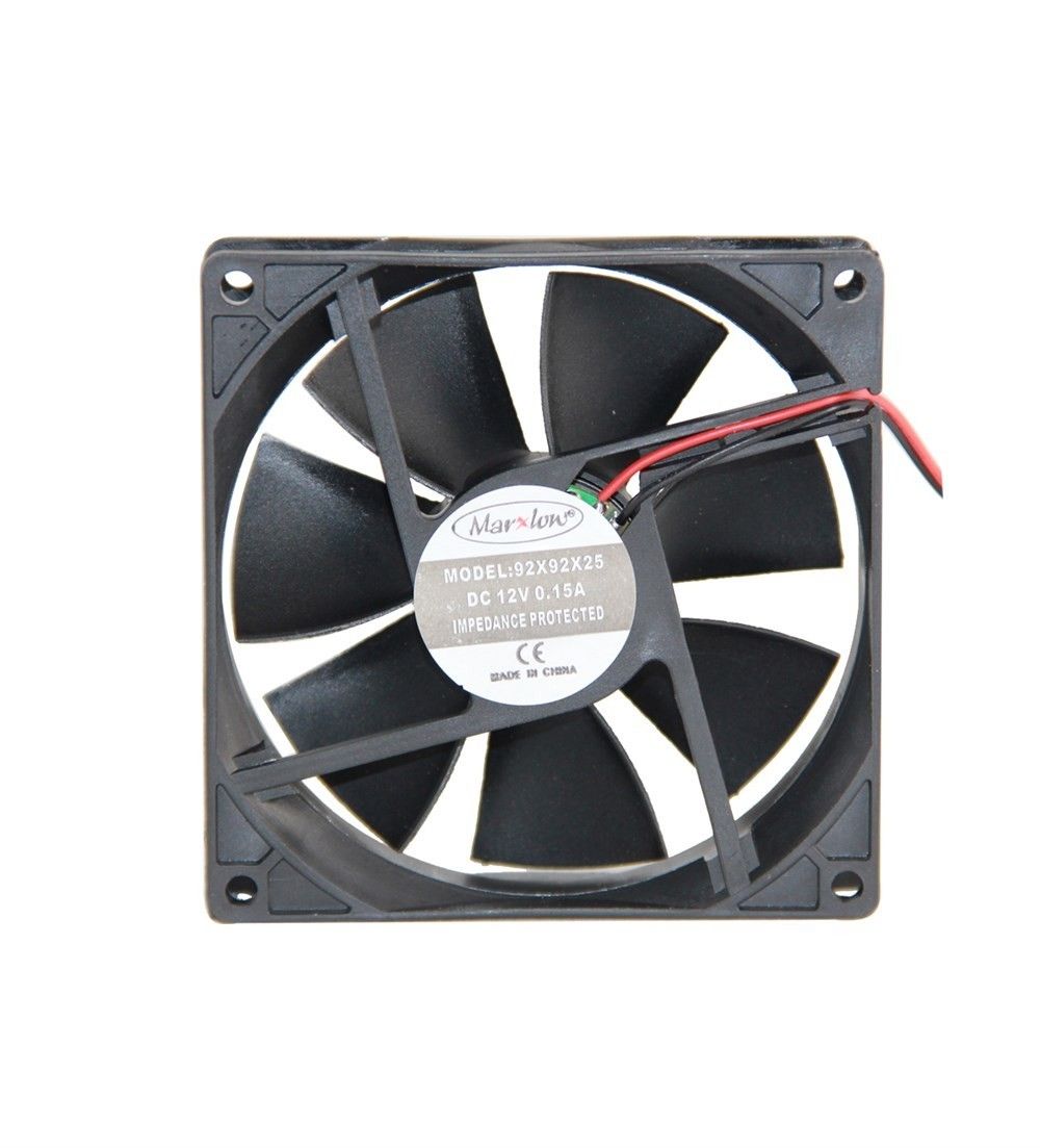 92x92x25mm 12V Dc 2 Pin Plastik Kasa Fanı