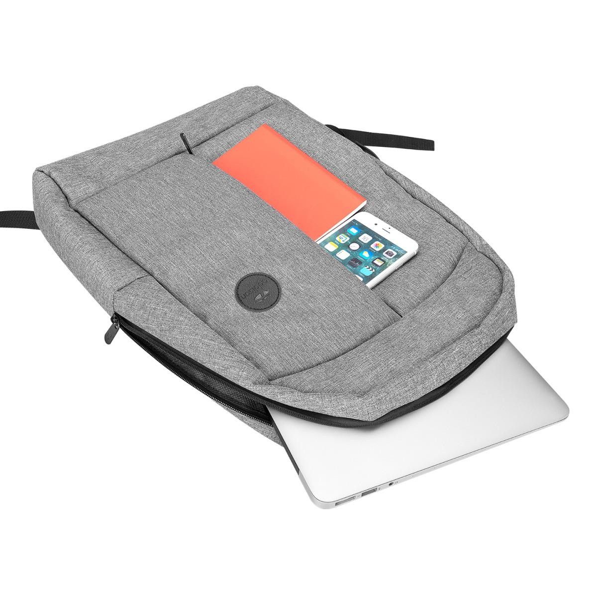 Addison 300448 15.6" Gri/Siyah Notebook Sırt Çanta