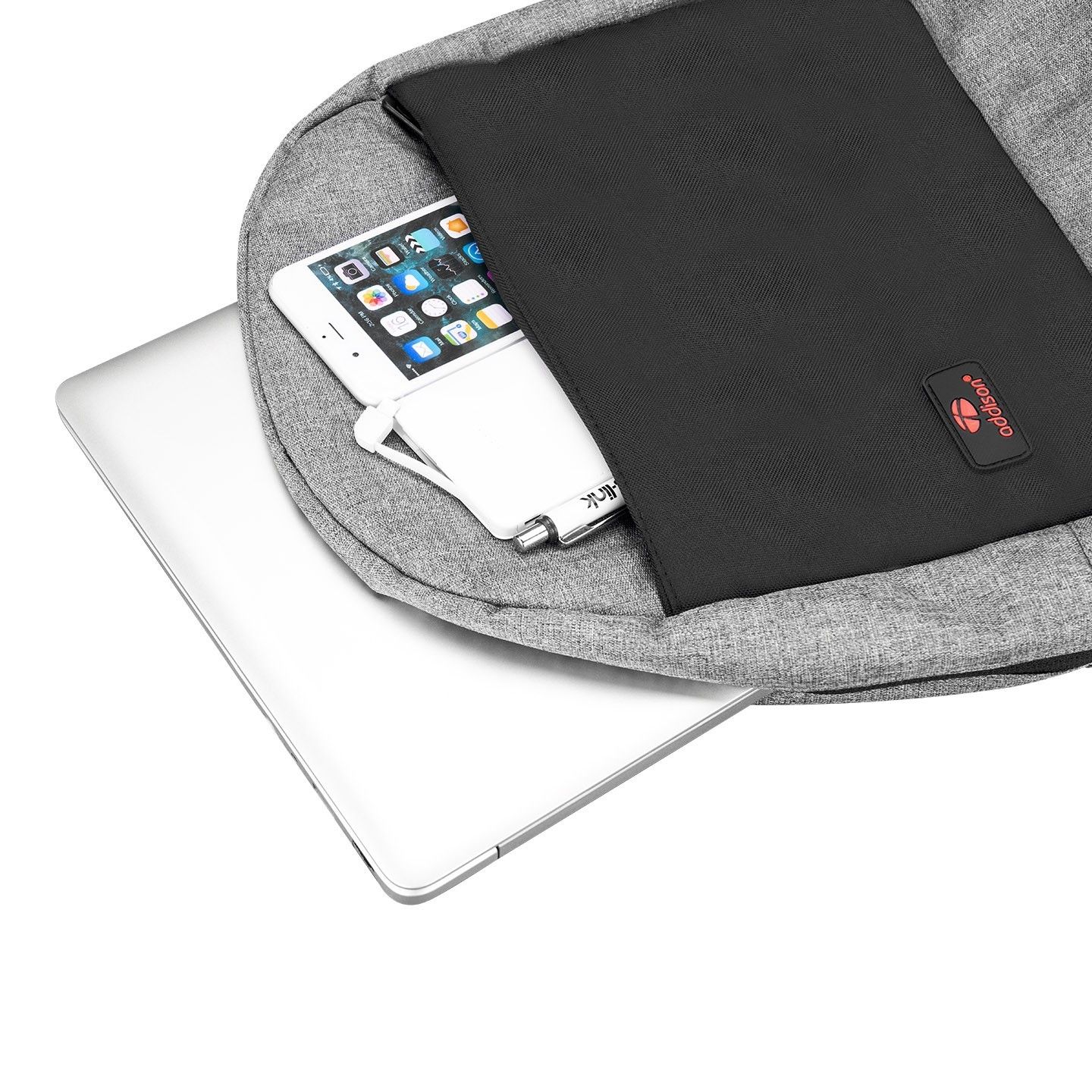 Addison 300802 15.6 Gri/Siyah Notebook Sırt Çanta