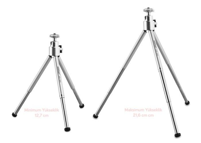 Addison ATR-10H3 12.7-21.6cm Mini Tripod