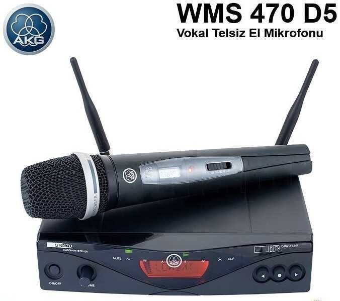 Akg WMS470 Vocal Set D5 El Tipi Telsiz Mikrofon
