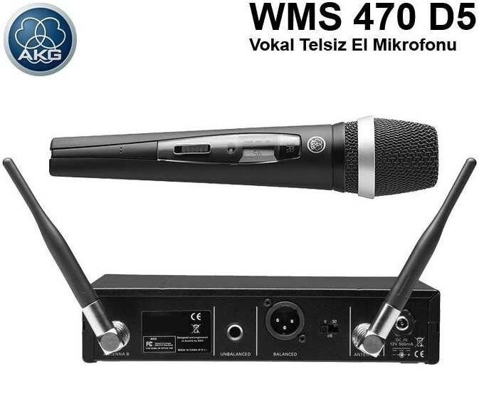 Akg WMS470 Vocal Set D5 El Tipi Telsiz Mikrofon