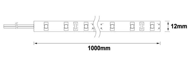 Alüminyum Pcb 5050 RGB Şerit Led 3 Çipli 1m.