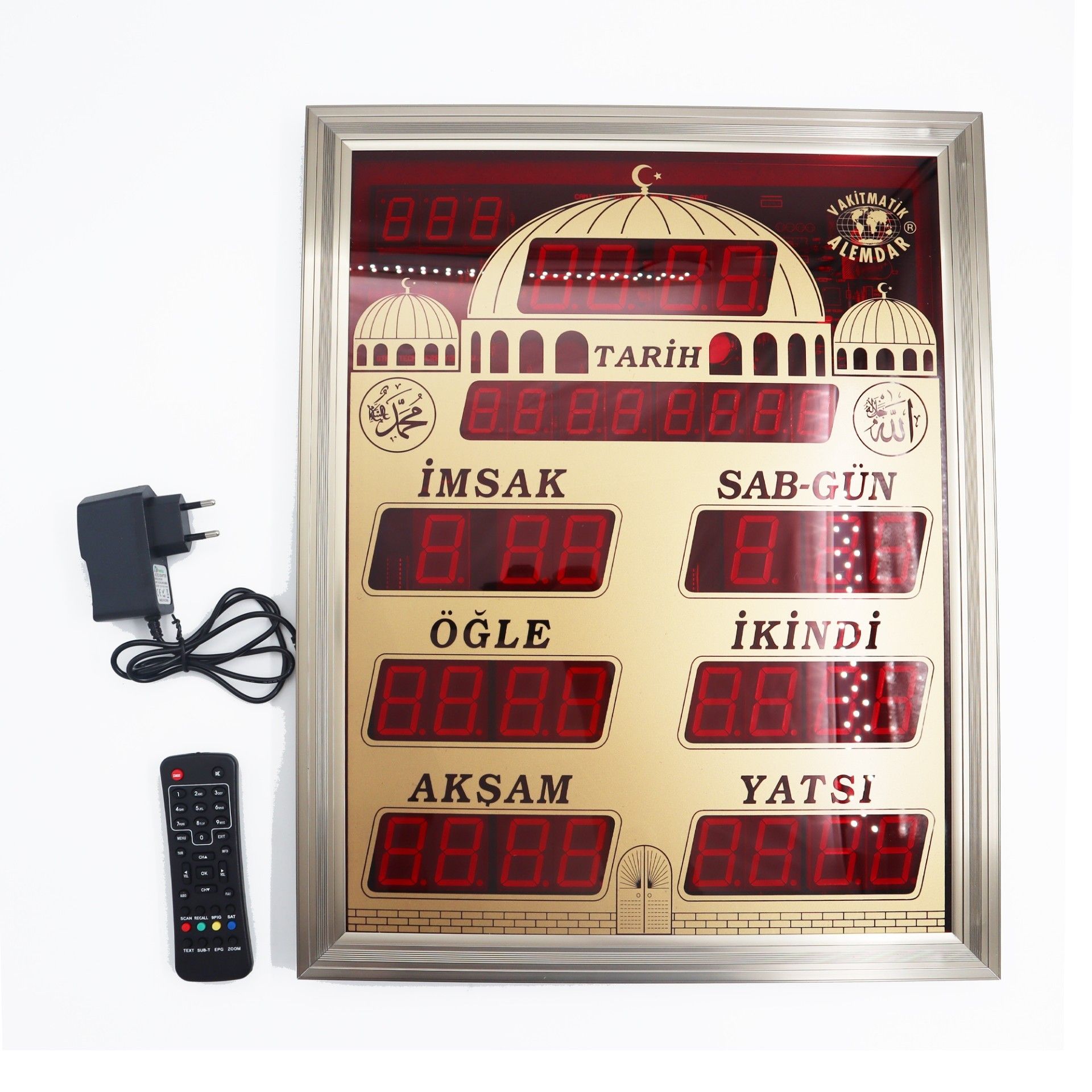 Alemdar Vakitmatik 39x50cm Camii Dijital İmsakiye
