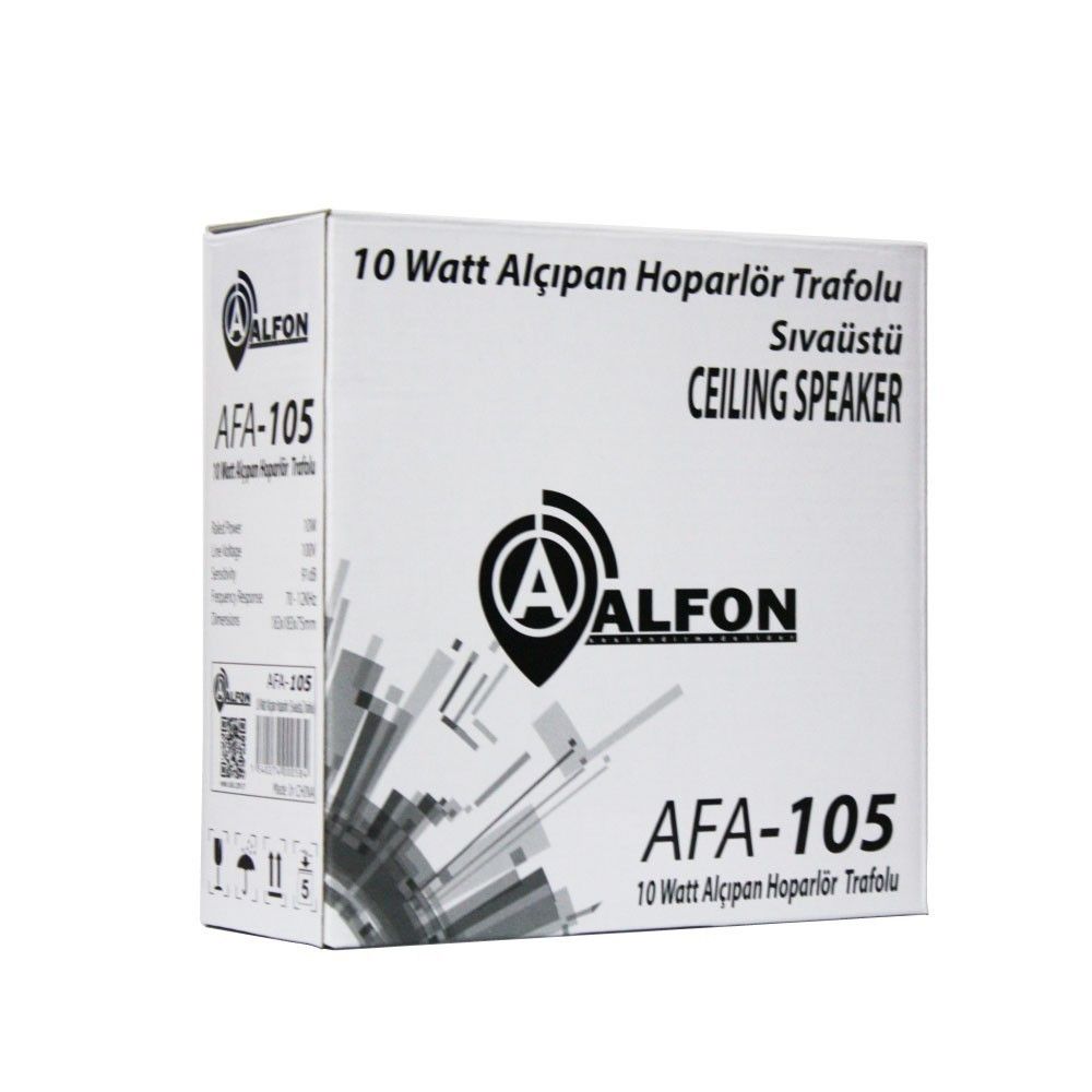 Alfon AFA-105 13cm 20W Trafolu Sıvaüstü Alçıpan Ho