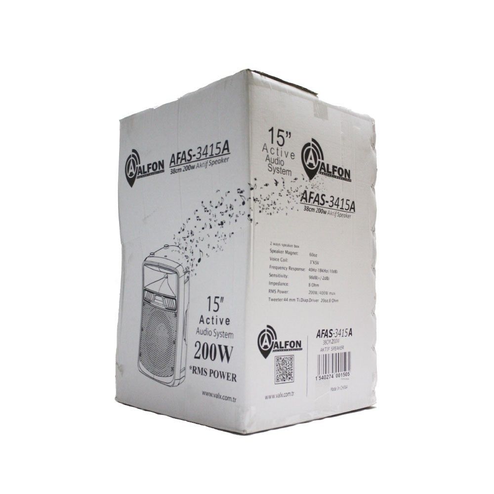 Alfon AFAS-3415A 15" 38cm 200W Aktif Speaker