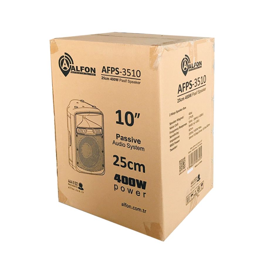 Alfon AFPS-3510 10" 25cm 400W Pasif Kabin Hoparlör