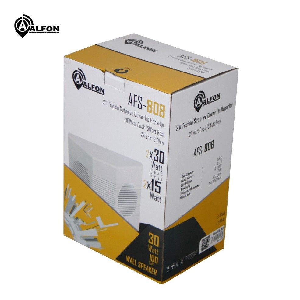 Alfon AFS-808 Çift Yönlü 70-100V Trafolu Sütun Hop