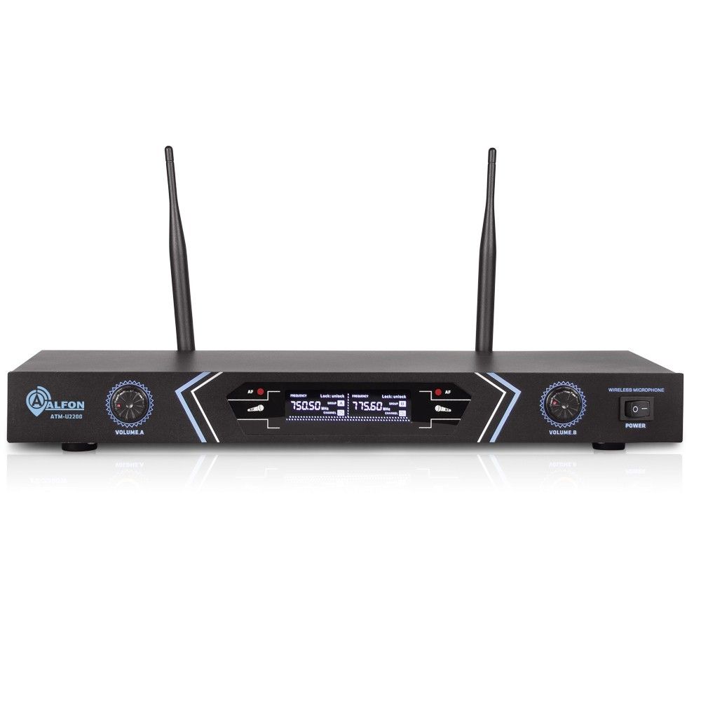 Alfon ATM-U2200 2EL Uhf Sabit CH Telsiz Mikrofon