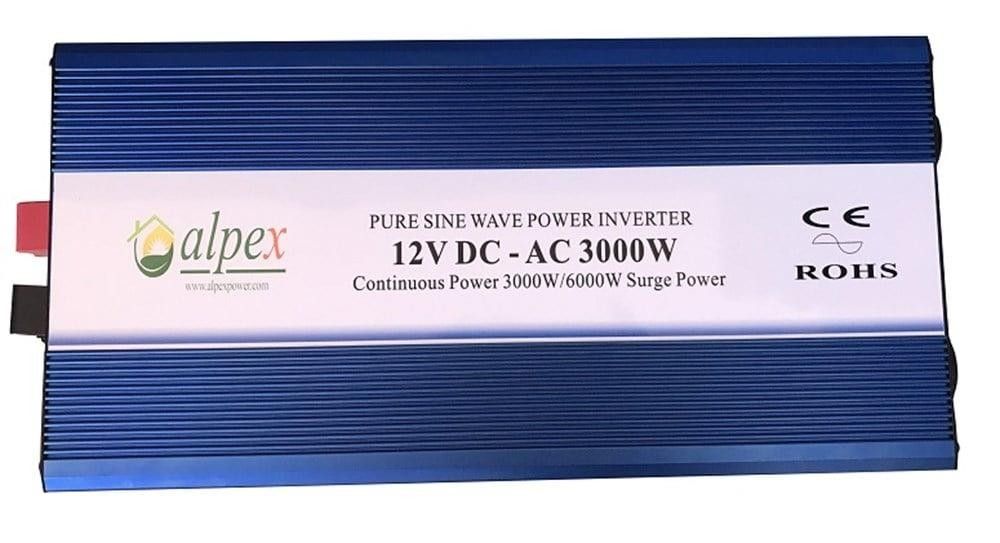 Alpex JYP-3000 12V 3000W Tam Sinüs Ekranlı İnvert.