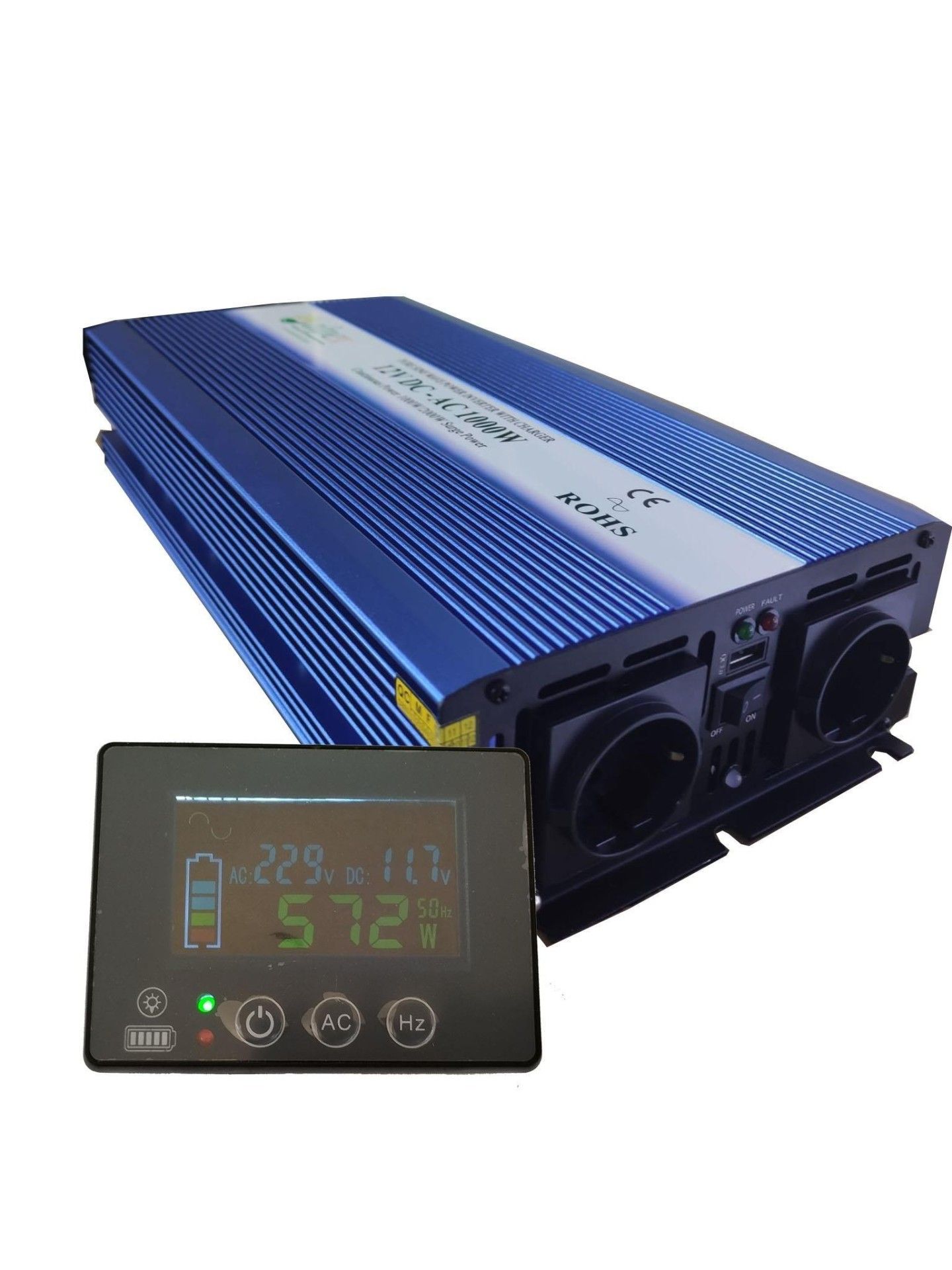 Alpex JYPU-1000 12V 1000W Tam Sinüs Ekranlı BT Ups