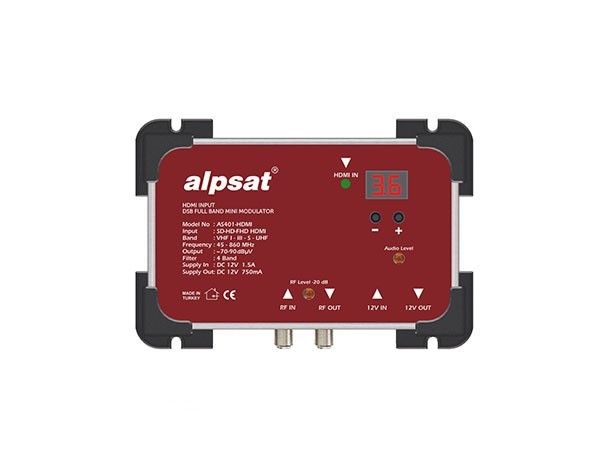 Alpsat AS401-HDMI 12V Hdmi Girişli Mini Modülatör