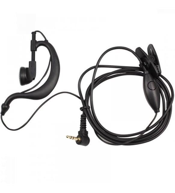 Aselsan PM865 Uyumlu Kancalı Kulaklık Siyah