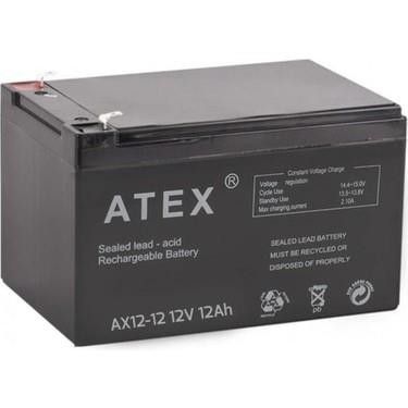 Atex AX12-12 12V 12Ah Bakımsız Kuru Akü