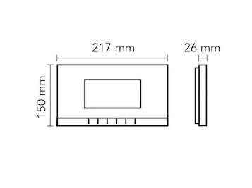 Audio 001188 Bus Plus 7" Görüntülü Diafon Beyaz