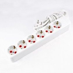 AY-KA Altılı Topraklı Klemensli Grup Priz 3m.