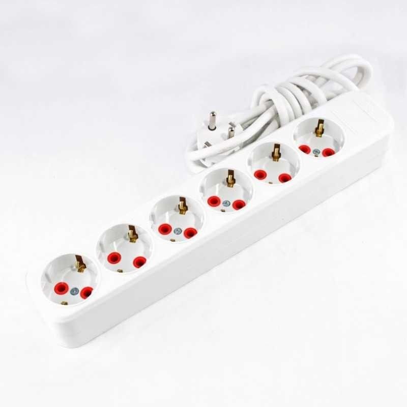 AY-KA Altılı Topraklı Klemensli Grup Priz 3m.