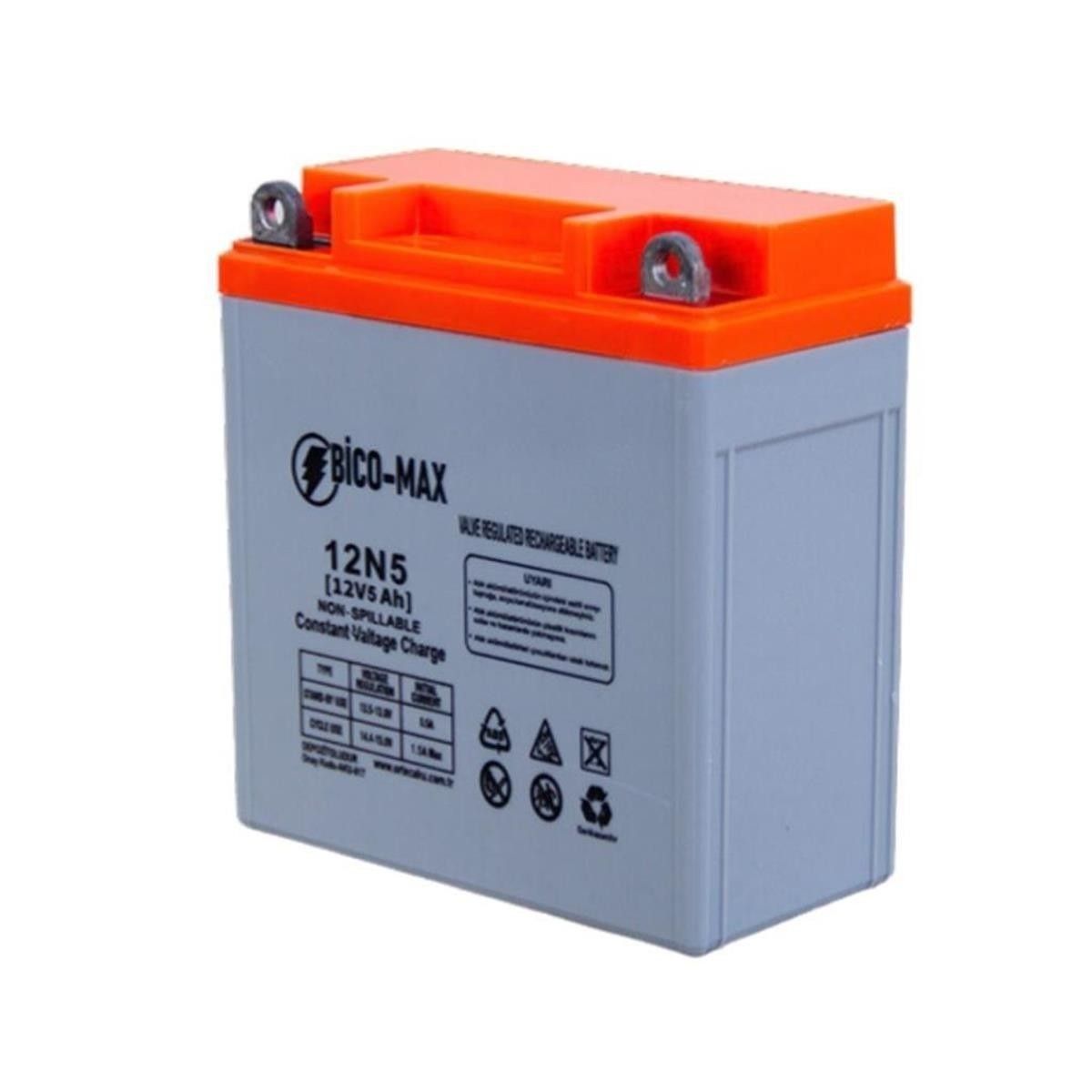 Bico-Max 12N5 12V 5A Benzinli Motor Aküsü