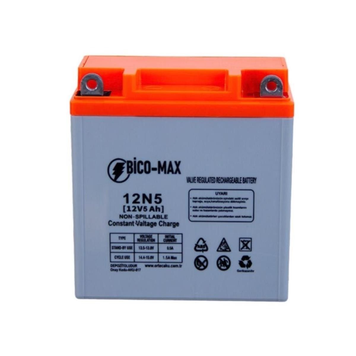 Bico-Max 12N5 12V 5A Benzinli Motor Aküsü